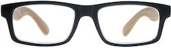 Frog Optical Lesebrille +3.50 in Schwarz Farbe