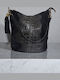 Damen Schultertasche Schwarz