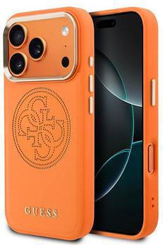 Guess Umschlag Rückseite Synthetisches Leder Orange (iPhone 17 Pro)