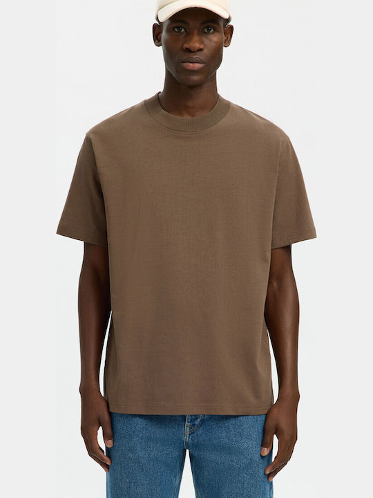 Selected T-Shirt Brown