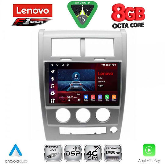 Lenovo Ηχοσύστημα Αυτοκινήτου για Jeep Cherokee / Liberty 2007-2014 (Bluetooth/USB/WiFi/GPS/Apple-Carplay/Android-Auto) με Οθόνη Αφής 10"