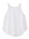 Women's Summer Blouse Linen Sleeveless White