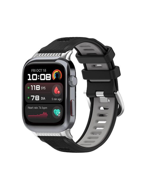 Λουράκι Σιλικόνης Μαύρο (Huawei Watch D2)