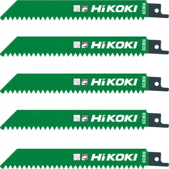 Hikoki Saw Blade Sabre Saws Rw20/s828d 150mm 5pcs