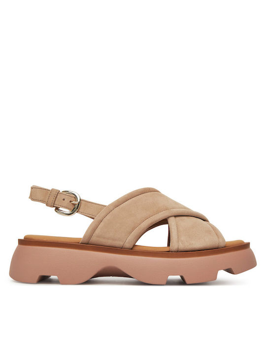 Gabor Flache Damen Sandalen Braune Gabor Flache Damen Sandalen Braune