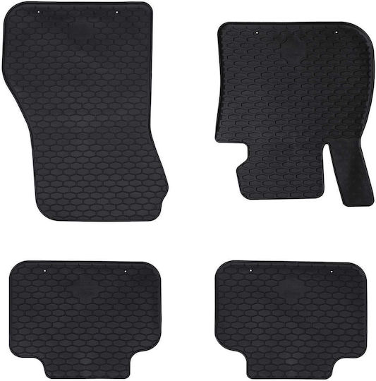 vidaXL Set of Front and Rear Mats 4pcs for BMW X1 / X2 2017 Black