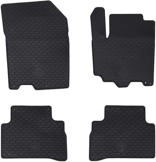 vidaXL Set of Front and Rear Mats 4pcs for Suzuki Vitara 2015 Black