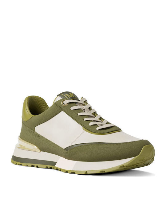 Damen Sneakers Λαδί / Μπεζ / Λευκό / Πράσινο