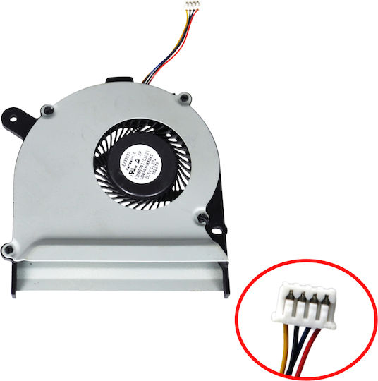 Ανεμιστηράκι Laptop Cpu Cooling Fan Asus Vivobook S400 S400c S400ca S500 S500c S500ca 13nb0051t01011 Udqfryh88das Udqfryh89das Udqfryh89d 13nb0051am06-01 4pin Κωδ.81642