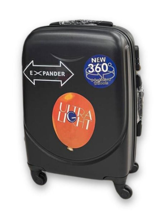 Medium Hard Black Suitcase With 4 Wheels Height 60cm