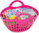 Small Castle Barbie Beach Play Set 6 Accessories Pink