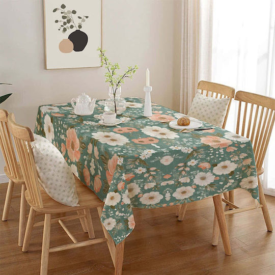 Hermia Tischtuch Multi-green 140x140cm