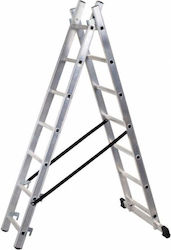Drabest Scară Aluminiu cu 2x9 Trepte