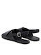 Flache Sandalen für Damen in Schwarz Farbe