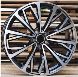 Audi Style 1453 9x20 5x112 Et39 Black Face Machined