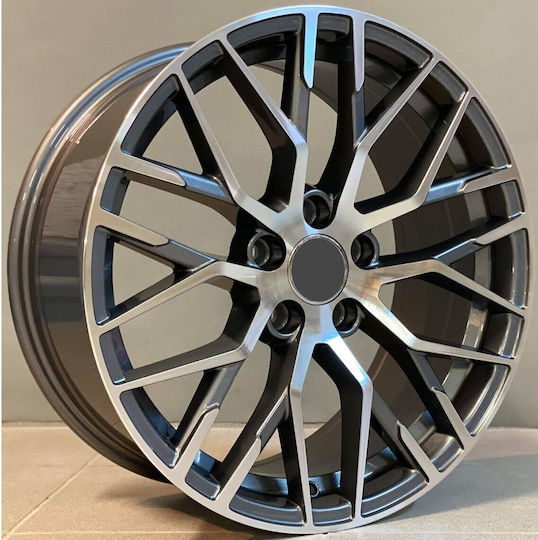 Audi Style 1349 9x20 5x112 Et35 Gun Metal Face Machined
