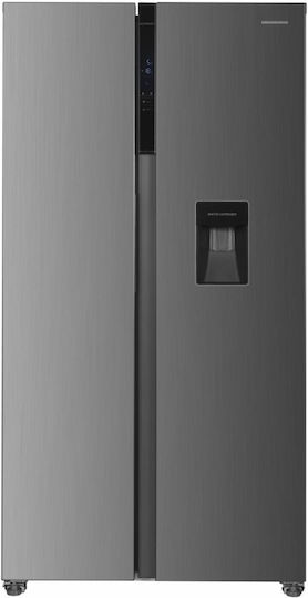Heinner 439lt Total NoFrost Î177xL91xA59cm. Inox HSBS-HM439NFINVXWDD