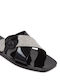 Flache Sandalen für Damen in Schwarz Farbe