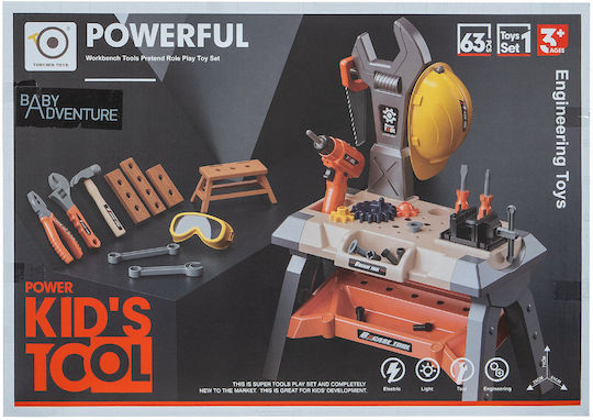Baby Adventure Kids Tool for 3+ Years 63pcs