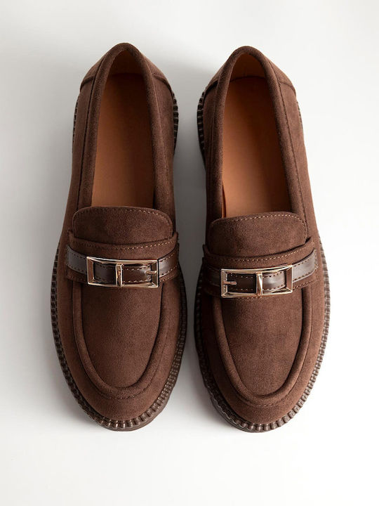 Bozikis Дамски Loafers в Кафяв Цвят