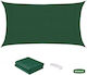 Grasher Правоъгълена Shade Sail Зелен 4x8m