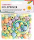 Mărgele Folia Lemn Pastel Asortate 85 Buc 50 Gr