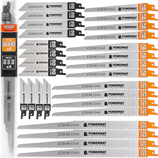 Set Lame pentru Fierăstrău Pendular Powermat 28 Bucăți Pm1374