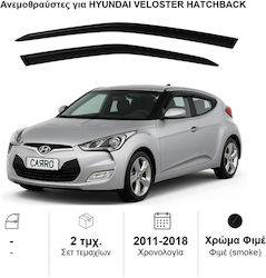 Heko Σετ Ανεμοθραύστες Μπροστινοί για Hyundai Veloster 2011-2018 2τμχ 17272 Heko Σετ Ανεμοθραύστες Μπροστινοί για Hyundai Veloster 2011-2018 2τμχ 17272