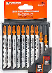Set Lame Fierăstrău Pendular Powermat 10 Bucăți Pm1372