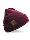 Beanie Beanie Knitted in Burgundy color