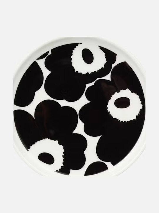 Marimekko Керамична Бяла Чиния За Пустинята С Диаметър 13.5см
