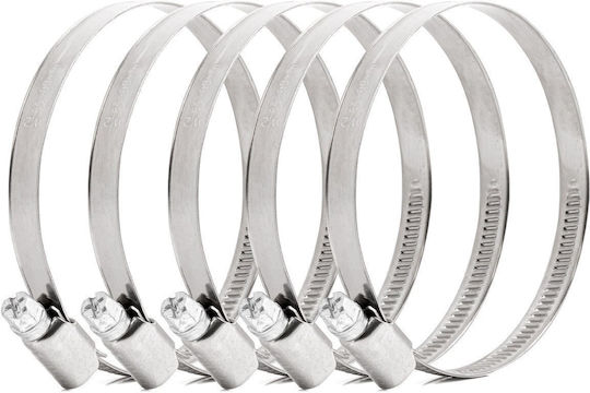 Worm Clamp 5 Pcs 60-80mm/9mm W2 Amio-04590