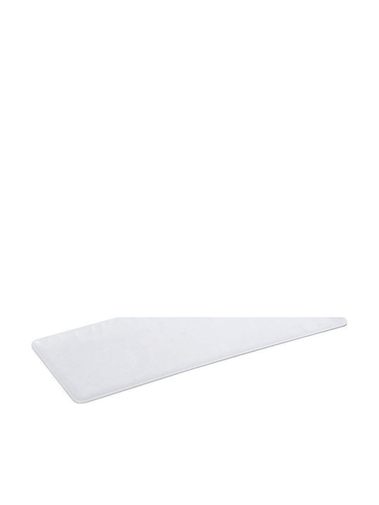 Espiel Wavy Matt Servierplatte aus Melamin Rechteckig Weiß 40x16cm