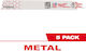 Milwaukee 48004789 Metal Reciprocating Saw Blades 300mm/18tpi 5 Pieces