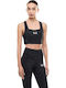 Women's Sports Bra without Padding Anthracite-Black