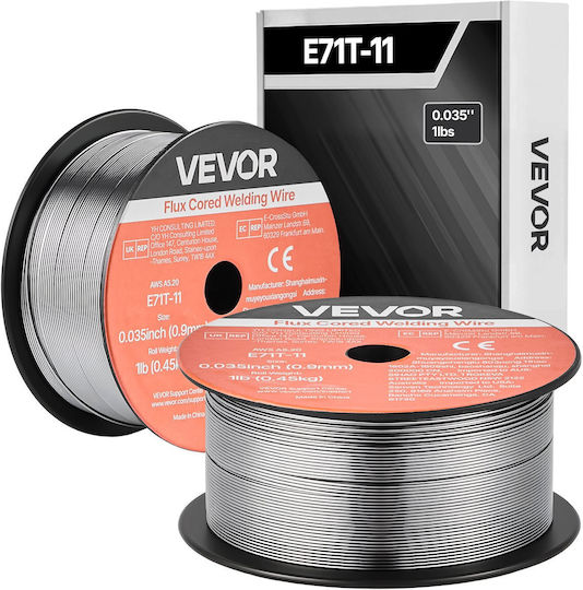 Vevor Flux Core Mig E71t-11 Welding Wire Rolls 0.9mm 2 Pieces Mighsyxhse71awqrf001v0