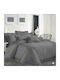 Σετ Σεντόνια Υπέρδιπλα 240x270εκ. Dark Grey (4τμχ)