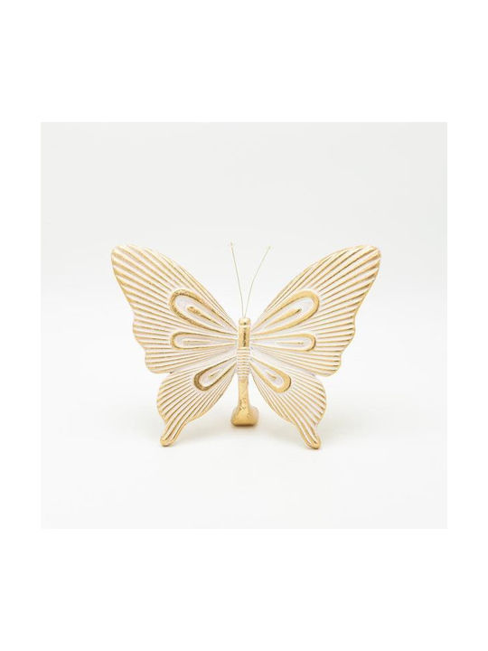Schmetterling Polyresin Gold 24,5x9x16,5cm Διάφορα Επιτραπέζια Διακοσμητικά