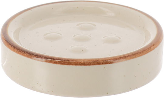 Eurocasa Stoneware Σαπουνοθήκη Μπεζ