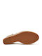 Damenplattformen Beige