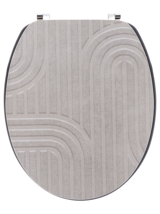 Eurocasa Καπάκι Λεκάνης Ξύλινο 37.5x37.5cm Μπεζ