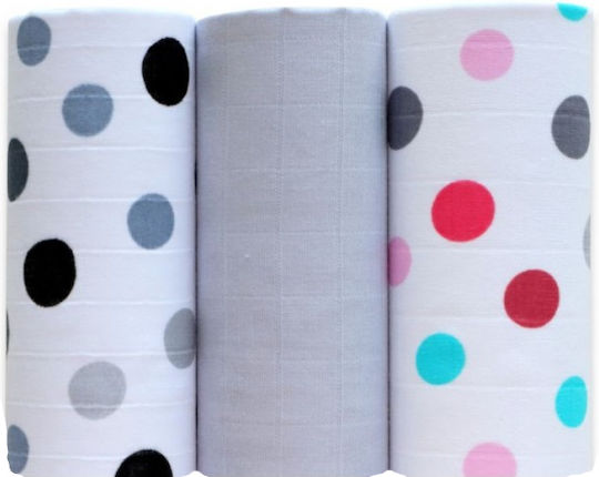 Ega Baby Burp Cloth Multicolour 60x80cm. 3pcs