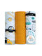 Ega Scutece din Bumbac Galben 60x80εκ. 3buc