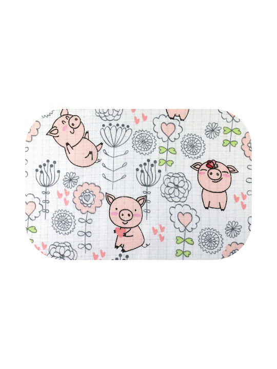 Ega Schultertuch Burp Cloth Rosa 70x80cm.