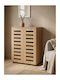 Vento Plastic Shoe Organizer Beige 60x33x87cm
