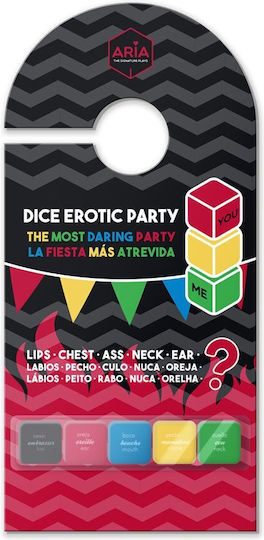 Ερωτικό Παιχνίδι Ζάρια Aria Dice Erotic Party Play Multicolour 5pcs