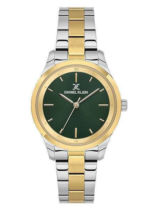 Daniel Klein Women's Watch with Gold Metal Brac...