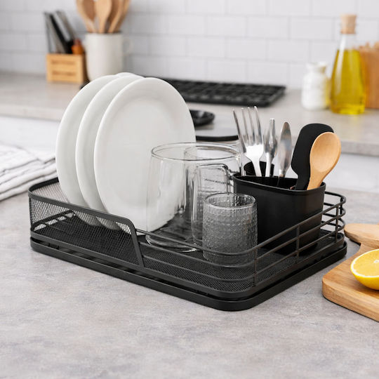 Ankor Metallic Black Sink Strainer 42.5x28x10cm