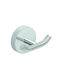 Gedy Eros Double Wall-Mounted Bathroom Hook Inox Silver