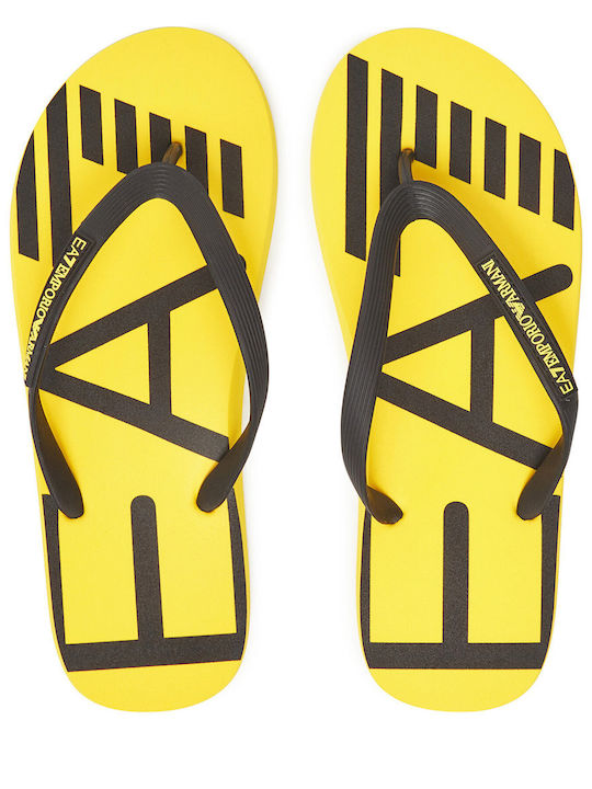 Emporio Armani Ανδρικά Flip Flops Κίτρινα